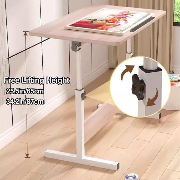 Adjustable Art Desk - Drafting Table with Height & Angle Adjustment for Artists, Home & Office Use