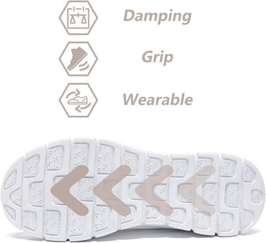 Жіночі кросівки для бігу та ходьби, Slip-On, сітка, білі, 38 EU