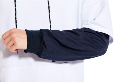 Худі чоловіче GURUNVANI Patchwork, 3XL, білий