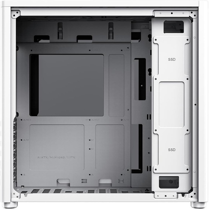 Корпус GameMax Spark Pro для ігрового ПК ATX з двома скляними панелями, USB 3.0/Typ C, білий