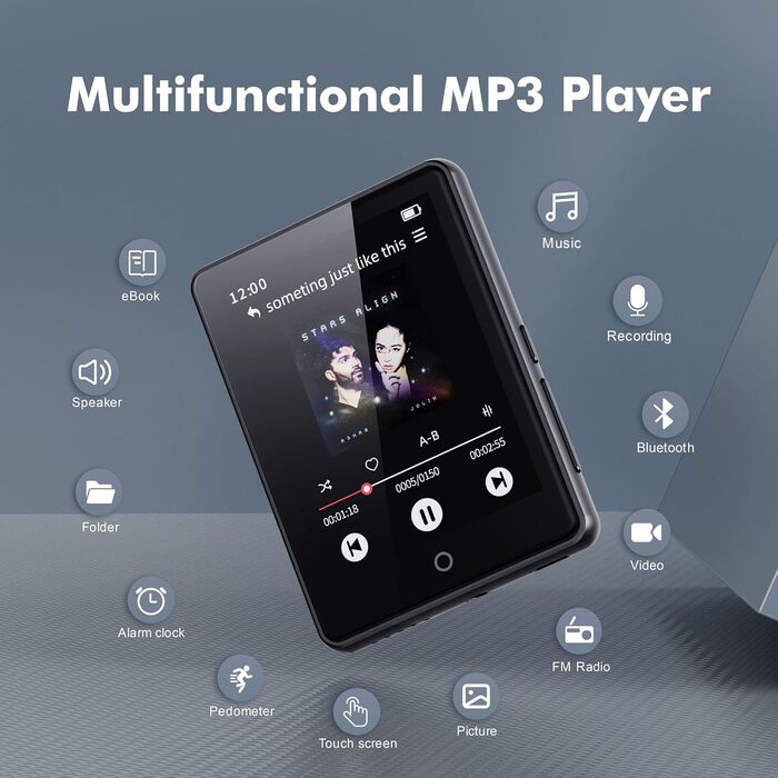 MP3-плеєр для дітей з Bluetooth 5.3, 64GB, 2.8