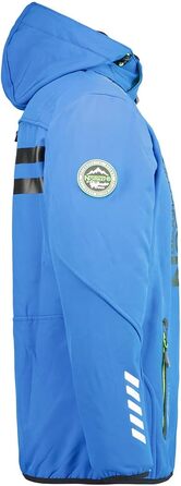 Чоловіча куртка Softshell Geographical Norway Royaute — водонепроникна, вітрозахисна зимова куртка з капюшоном для активного відпочинку, синя, розмір S