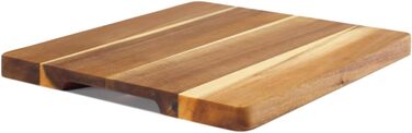 Durable acacia cutting board, 25 x 29 cm | High-quality & hygienic | Large kitchen board made of sustainable acacia wood | Discover oiled wooden cutting boards for kitchen & catering