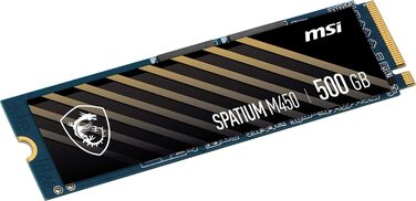 SSD MSI Spatium 2TB PCIe 4.0 NVMe M.2 - Внутрішній твердотільний накопичувач, 7000 МБ/с (читання) & 6800 МБ/с (запис), 3D NAND, Захист даних, 5 років гарантії (1400 TBW)