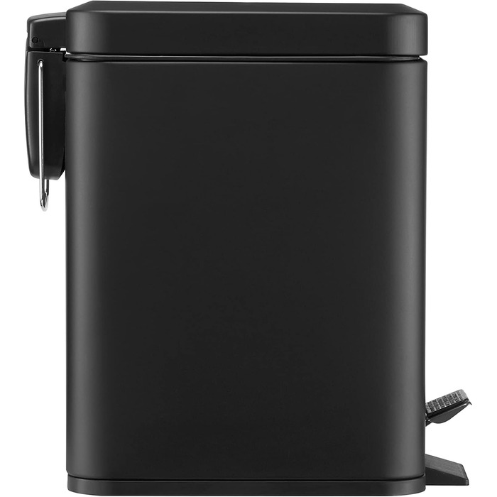 Третеїмер BLACK+DECKER BXBN0007E з м'яким закриттям кришки, нержавіюча сталь, 30 x 14 x 29 см, 5 л, чорний