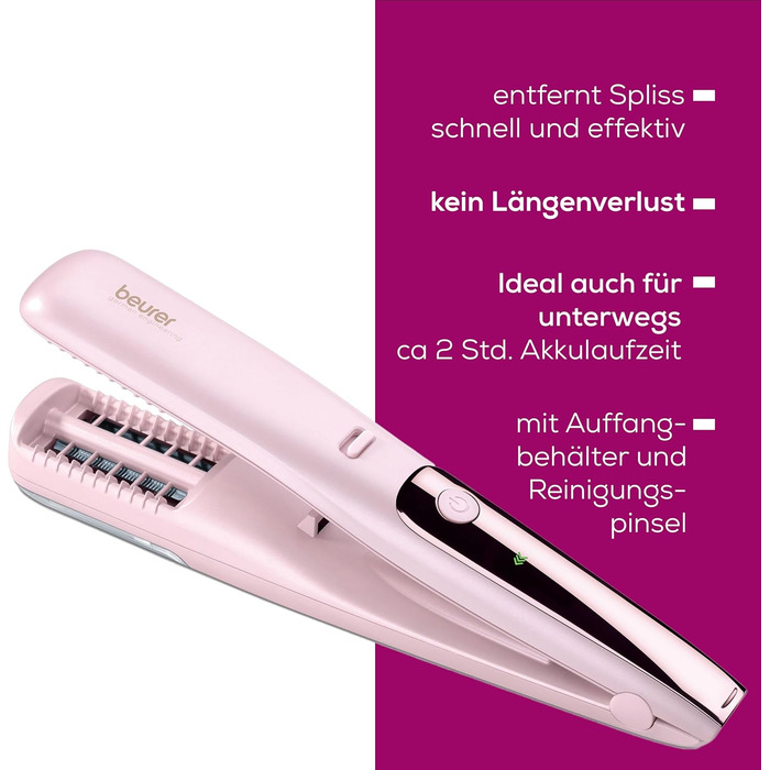 Фен Beurer HC 25 з іонізацією, 1600 Вт, складний, для подорожей, універсальне живлення 110-240V, видалення січки