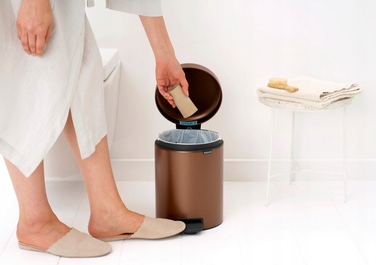 Сміттєвий кошик з педаллю BRABANTIA NewIcon, 5 л, Warm Bronze