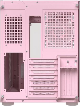 Корпус для ПК Cougar FV150 ARGB Midi-Tower, загартоване скло, рожевий