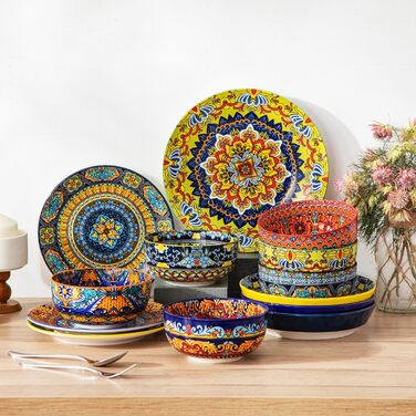 Набір з 6 порцелянових супових тарілок Vancasso (6x840мл) для мюслі, супу, салату, рамену, десерту та інших страв