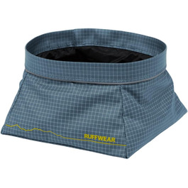 RUFFWEAR Great Basin: Складаний дорожній миска для собак, 1 л, Slate Blue (Small)