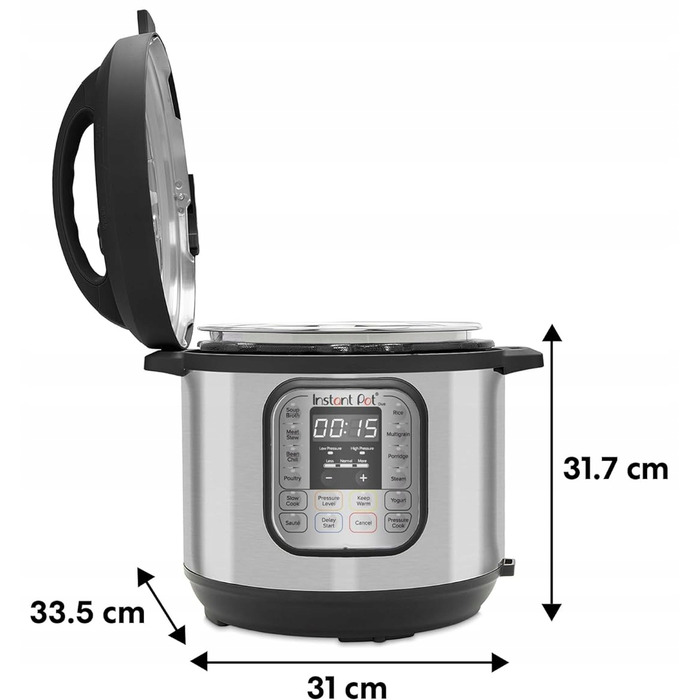 Мультиварка Instant Pot Duo60, срібляста, 1000 Вт, 5,7 л