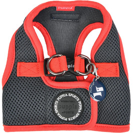 Шлейка для собак Puppia Soft Vest B II Wein XL, сіра, 110 г