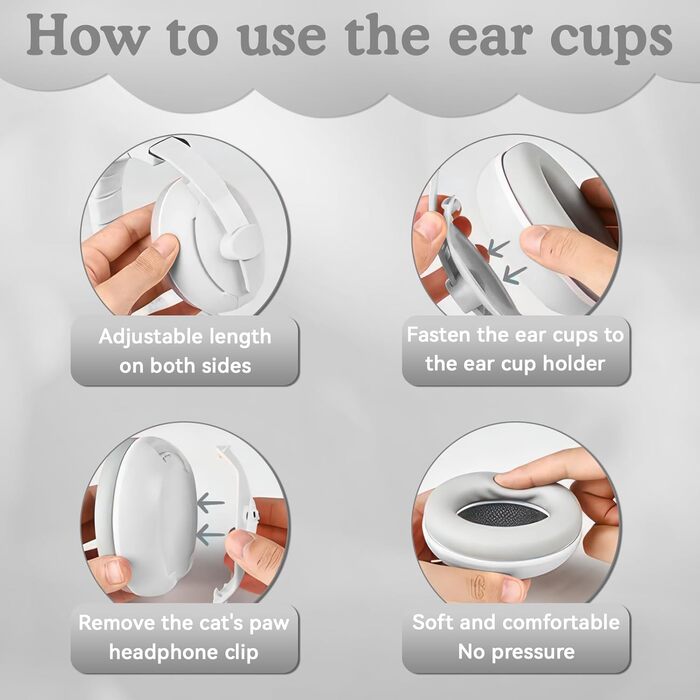 Навушники для захисту слуху Mumba Baby сірого кольору