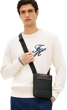 Жіноча сумка-кросбоді Tommy Hilfiger TH Foundation Mini Crossover, чорна, універсальний розмір