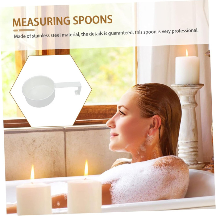 Cabilock 2 Sets Stainless Steel Measuring Spoons Kitchen Machine Cookware Easy Cleaning Utensils Gadgets Measuring Cups Spoons For Coffee Powder Measuring Spoons For Home Stainless Steel White 4 Pieces * 2