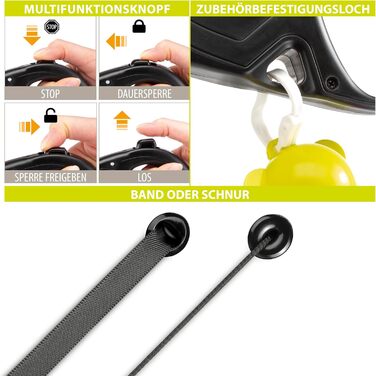 Рулетка для собак Ferplast Flippy ONE, червона, до 25 кг, 5 м