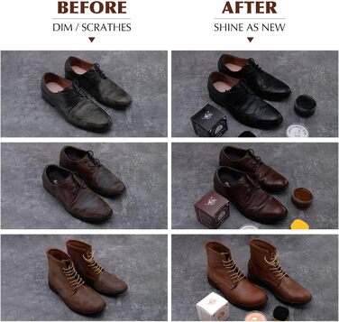 SALTY FISH Shoe Cream with Shoe Polish Sponge Applicator