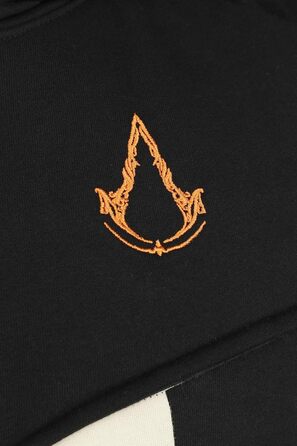 Чоловіча худі Assassin's Creed Mirage — чорна курт-худі з капюшоном Basim, ігровий мерч, розмір L
