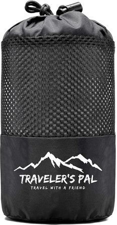 Traveler's Pal Hüttenschlafsack made from 100% Duraweave - Sleeping bag with side and foot zipper - Lightweight and thin liner summer sleeping bag, breathable and skin-friendly
