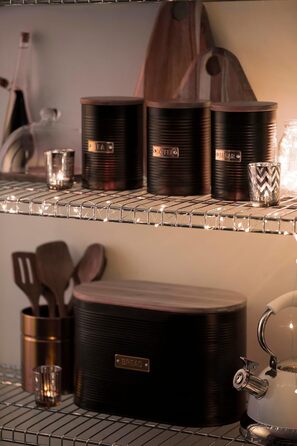 Кейс для кави Typhoon Otto, 1.4 л, бамбуковий кришка, герметичний, з нержавіючої сталі