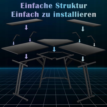 Ігровий стіл AUFUN, 130 x 73 x 50 см