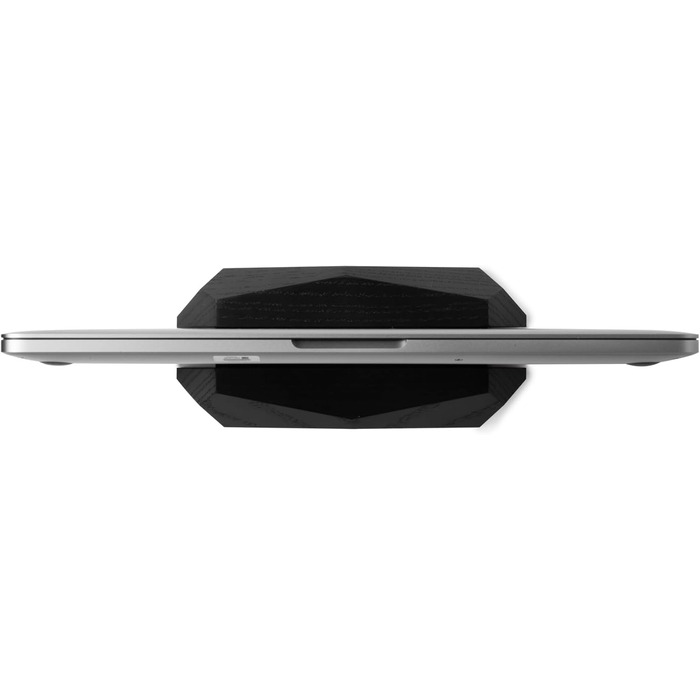 Oakwood Adjustable Wooden Laptop Stand - Desk Dock for MacBook Pro, MacBook Air, iPad - Handmade Black Stained Oak Wood