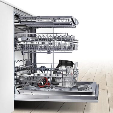 Блендер Bosch VitaPower Serie 4 MMB6172S, 1200 Вт, 1,5 л, скляна чаша, нержавіючі леза, 30 000 об/хв, сріблястий, частини для посудомийки