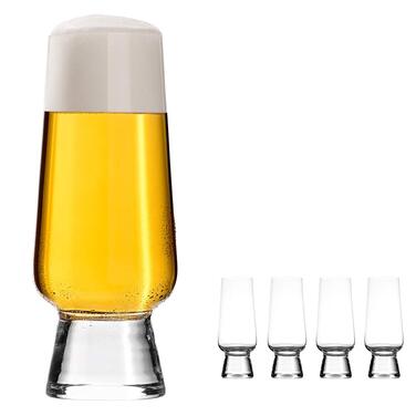 Набір келихів для крафтового пива 4 шт. 400 мл - Pale Ale, Pils, Wit, Helles - Прозорі келихи для дегустації