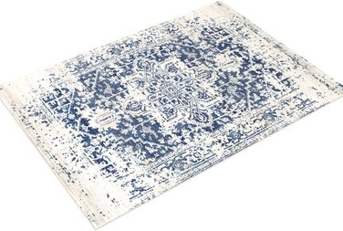 Surya Syracuse Vintage Rug Large - Rug Living Room 200x274 cm, Dining Room, Bedroom - Oriental Rug Boho Style - Carpet Living Room, Colorful Pattern, Blue and Beige Blue and Beige 200 x 280 cm