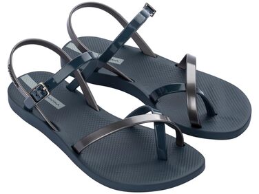 Сандалі жіночі Ipanema Fashion Sand Viii T-Spangen (39 EU, блакитно-срібні) - Стильні босоніжки для літа