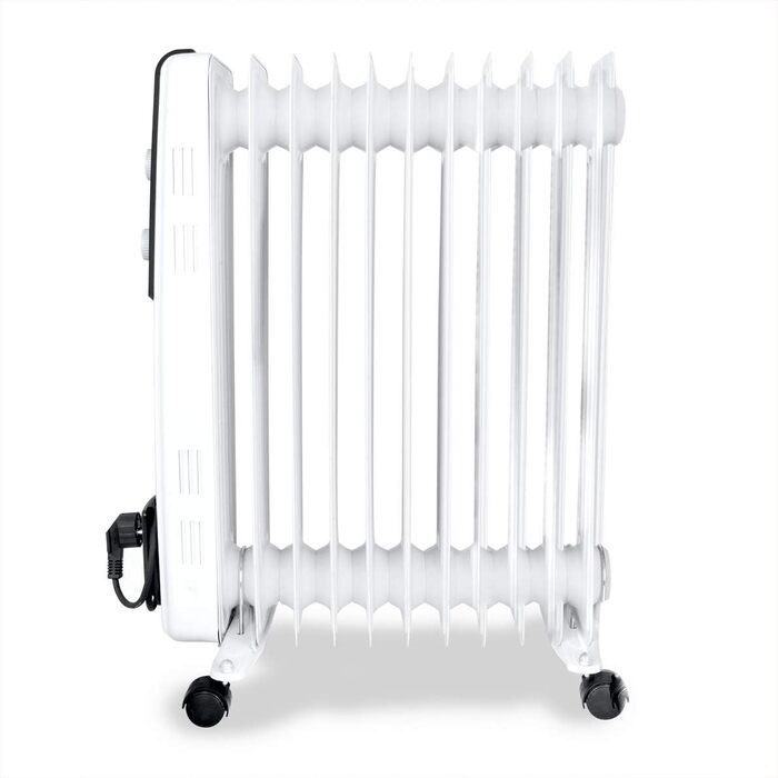 Радіатор масляний Orbegozo RF 2500, 2500 Вт, білий, модульна конструкція з 11 елементів