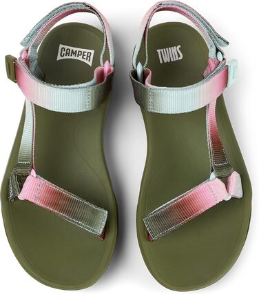 Сандалії Camper Match K200958T жіночі шкіряні на ремінцях, 40 EU, різнокольорові