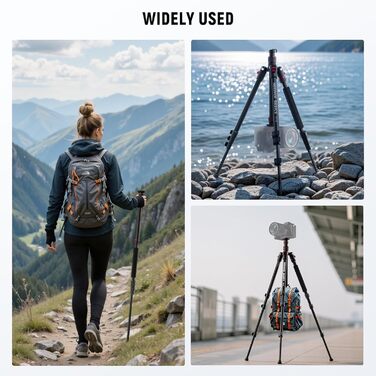 Штатив для камери NEEWER Basics TP15: монопод, 71' алюміній, для DSLR, iPhone, відеозйомка