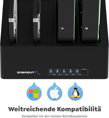 Док-станція Sabrent 4 Bay для 2.5