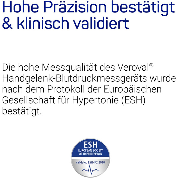 Тонометр Veroval на зап'ясті: точний вимір, контроль позиції, визначення аритмії, з програмним забезпеченням