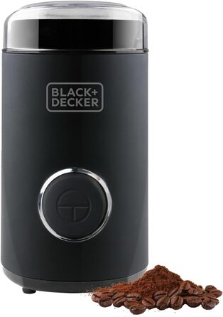 Кавомолка Black+Decker BXCG150E, 150 Вт, пластик, чорна