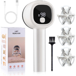 Електричний видальник ворсу Diboniur з 3 рівнями потужності, LCD-дисплеєм та змінними лезами