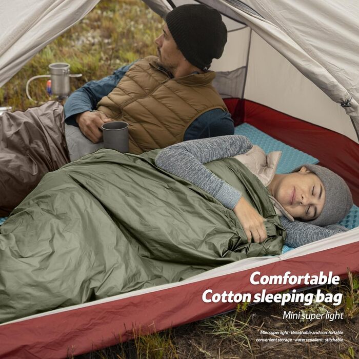 Спальний мішок Naturehike Ultraleicht: ультралегкий, 3-сезонний, 190x75/205x85 см, 680/760 г, для походів, кемпінгу, рюкзаків, 15°C, зелений XL