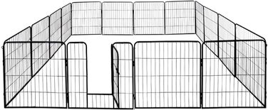 Вольєр для цуценят Petigi: сталевий вольєр-загон, складаний, 80x80 см