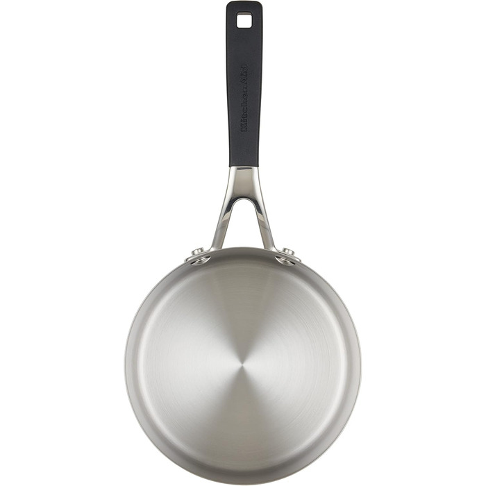 Набір кухонного посуду KitchenAid з нержавіючої сталі, 10 предметів, з поліруванням, включає каструлю 1 кварти