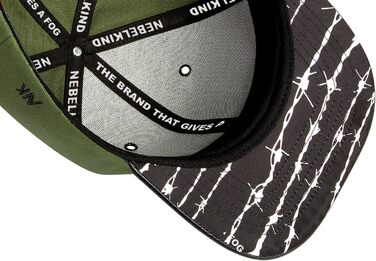 Кепка Nebelkind Snapback з прямим козирком (оливковий, унісекс)