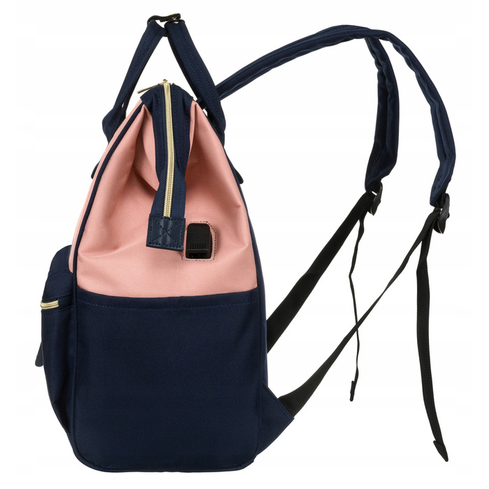 Міський рюкзак Peterson PTN ALFA NAVY+PINK, рожевий