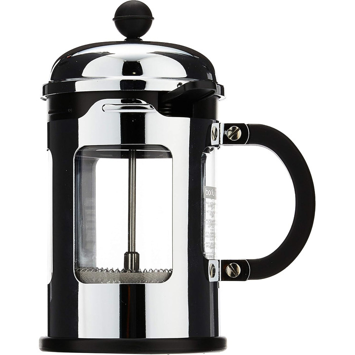 Френч-прес Bodum CHAMBORD, 0.5 л, нержавіюча сталь, захист від проливання, глянцевий
