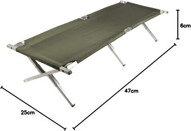 Mil-Tec Unisex - Adult Folding Bed - 1441000 Folding Bed, Black, One Size