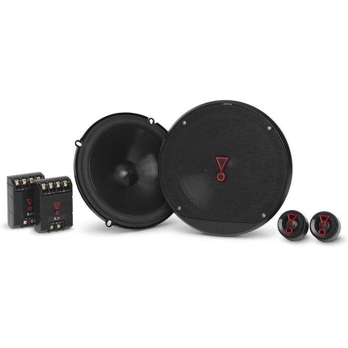 JBL Stage3 607C 2-смугова автомобільна аудіосистема 250 Вт, компонентна акустика JBL Pro Sound, набір динаміків з 16 см мідбасами та твітерами для авто