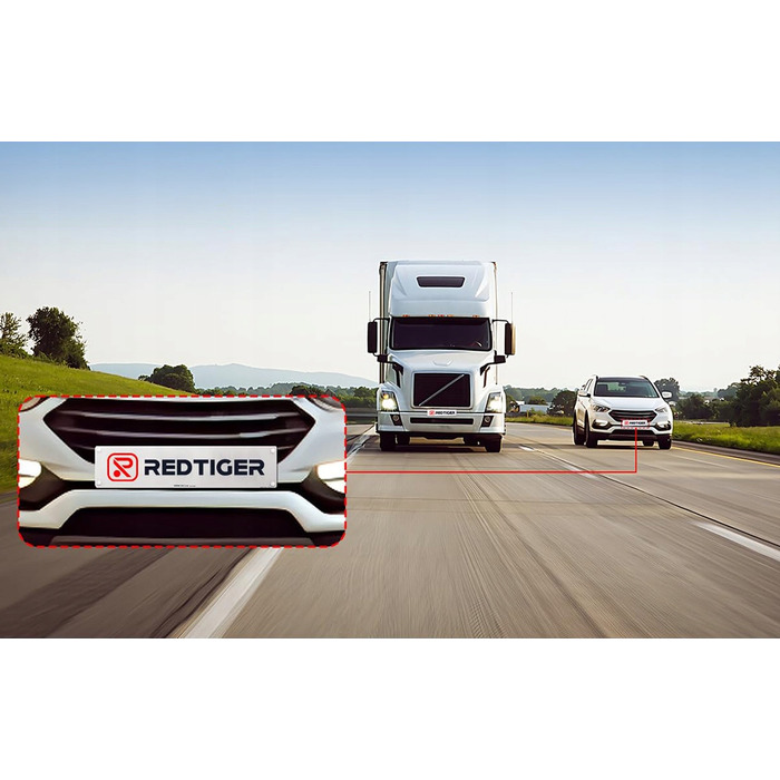 Автомобільний відеореєстратор Redtiger F7N 4K з GPS та передньою і задньою камерами