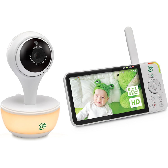 Відеоняня LeapFrog LF2513 без Wi-Fi, IPS LCD екран 2.8 дюйма, поворот та нахил, нічне бачення, 300 метрів, датчик температури, до 12 годин роботи, LF2513 2.8' Video (LF815HD 5' Video)