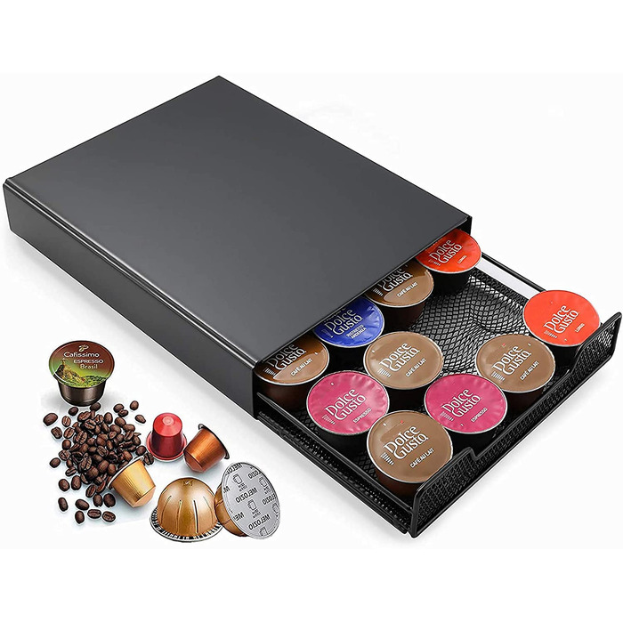 Обертовий тримач-диспенсер для кавових капсул Nespresso OriginalLine на 40 капсул, підставка для кави, міцна