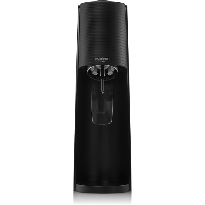 SodaStream Aqua Fizz Terra: комплект з 2 пляшок 1 л, балон CO2 Quick Connect (60 л), чорний матовий