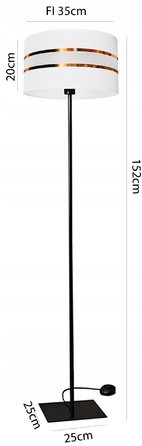 Підлогова лампа Adex E27 60 Вт (білий, чорний, сірий, жовтий)